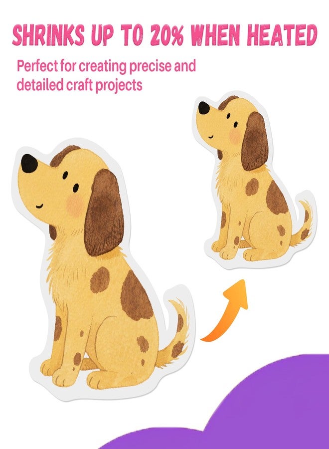 RAINFLOW 22PCS Shrinky Dink Sheets - Shrink Paper Keychain Kit Christmas Crafts,7.9" x 5.7" Shrinky Plastic Sheets Shrink Art Paper,Shrinky Dinks Keychain Making Kit for DIY Craft - Image 5